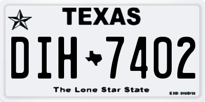 TX license plate DIH7402