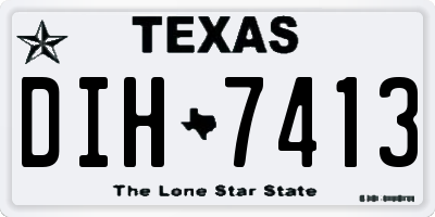 TX license plate DIH7413