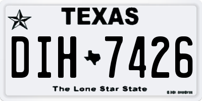 TX license plate DIH7426