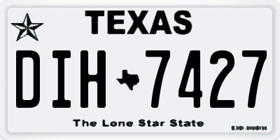 TX license plate DIH7427