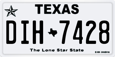 TX license plate DIH7428