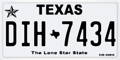 TX license plate DIH7434