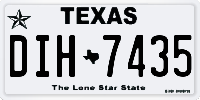 TX license plate DIH7435