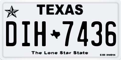 TX license plate DIH7436
