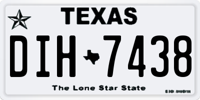 TX license plate DIH7438