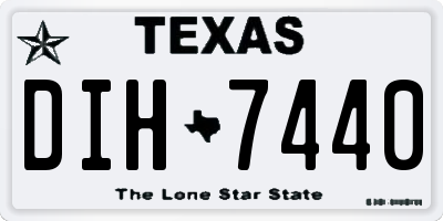 TX license plate DIH7440