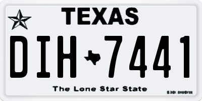 TX license plate DIH7441