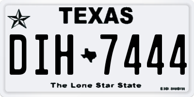 TX license plate DIH7444