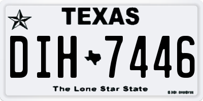 TX license plate DIH7446