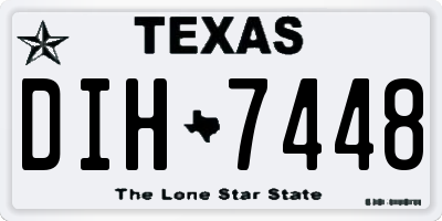 TX license plate DIH7448