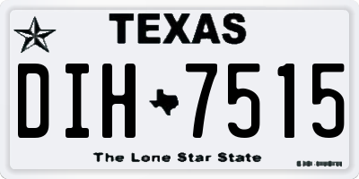 TX license plate DIH7515