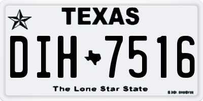 TX license plate DIH7516