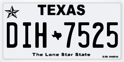 TX license plate DIH7525