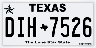 TX license plate DIH7526