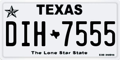TX license plate DIH7555