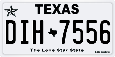 TX license plate DIH7556