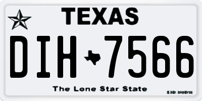 TX license plate DIH7566