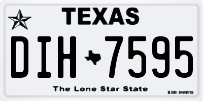 TX license plate DIH7595