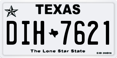 TX license plate DIH7621