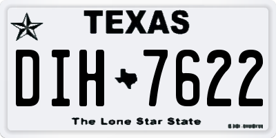 TX license plate DIH7622