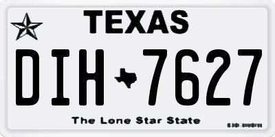 TX license plate DIH7627