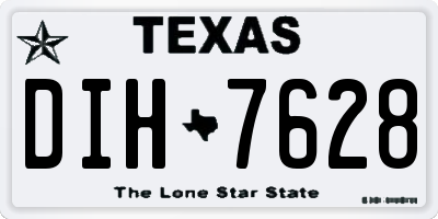 TX license plate DIH7628