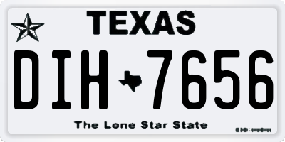 TX license plate DIH7656