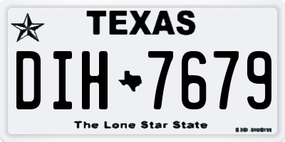 TX license plate DIH7679