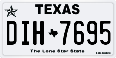TX license plate DIH7695