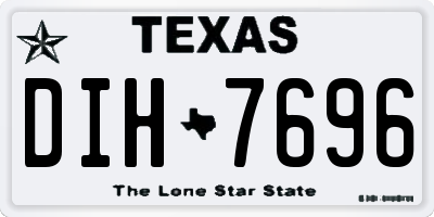 TX license plate DIH7696