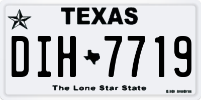 TX license plate DIH7719