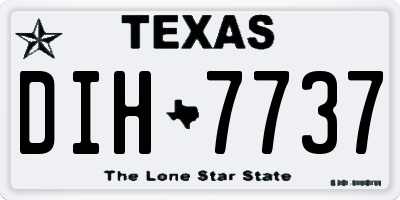 TX license plate DIH7737