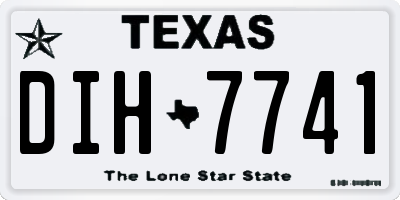 TX license plate DIH7741