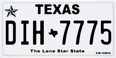 TX license plate DIH7775
