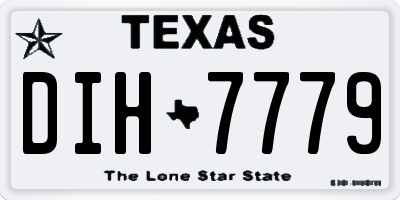 TX license plate DIH7779