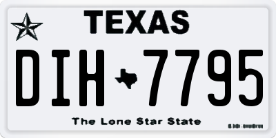 TX license plate DIH7795