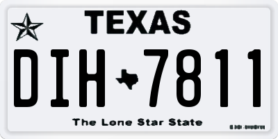 TX license plate DIH7811