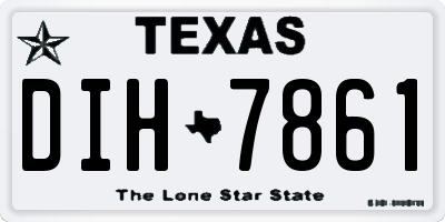 TX license plate DIH7861