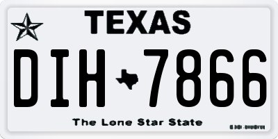TX license plate DIH7866