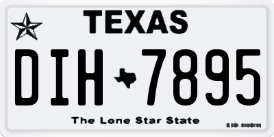 TX license plate DIH7895
