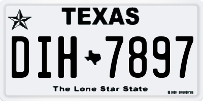 TX license plate DIH7897
