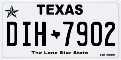 TX license plate DIH7902