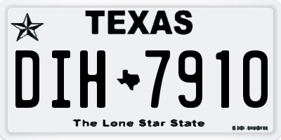 TX license plate DIH7910