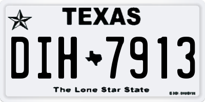 TX license plate DIH7913