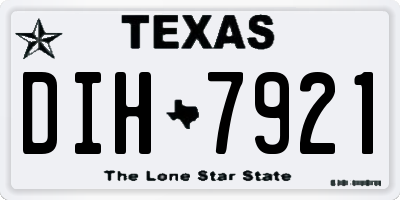TX license plate DIH7921
