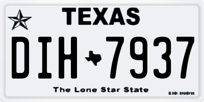 TX license plate DIH7937