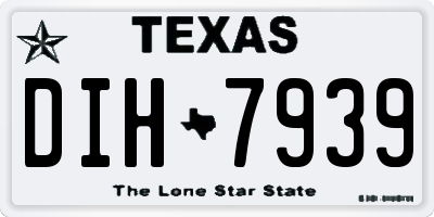 TX license plate DIH7939