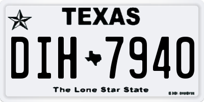 TX license plate DIH7940
