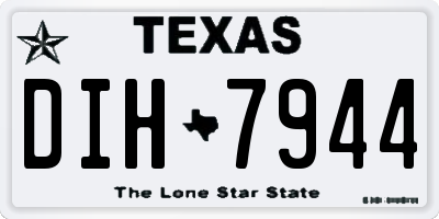 TX license plate DIH7944