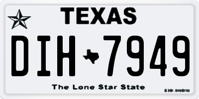 TX license plate DIH7949